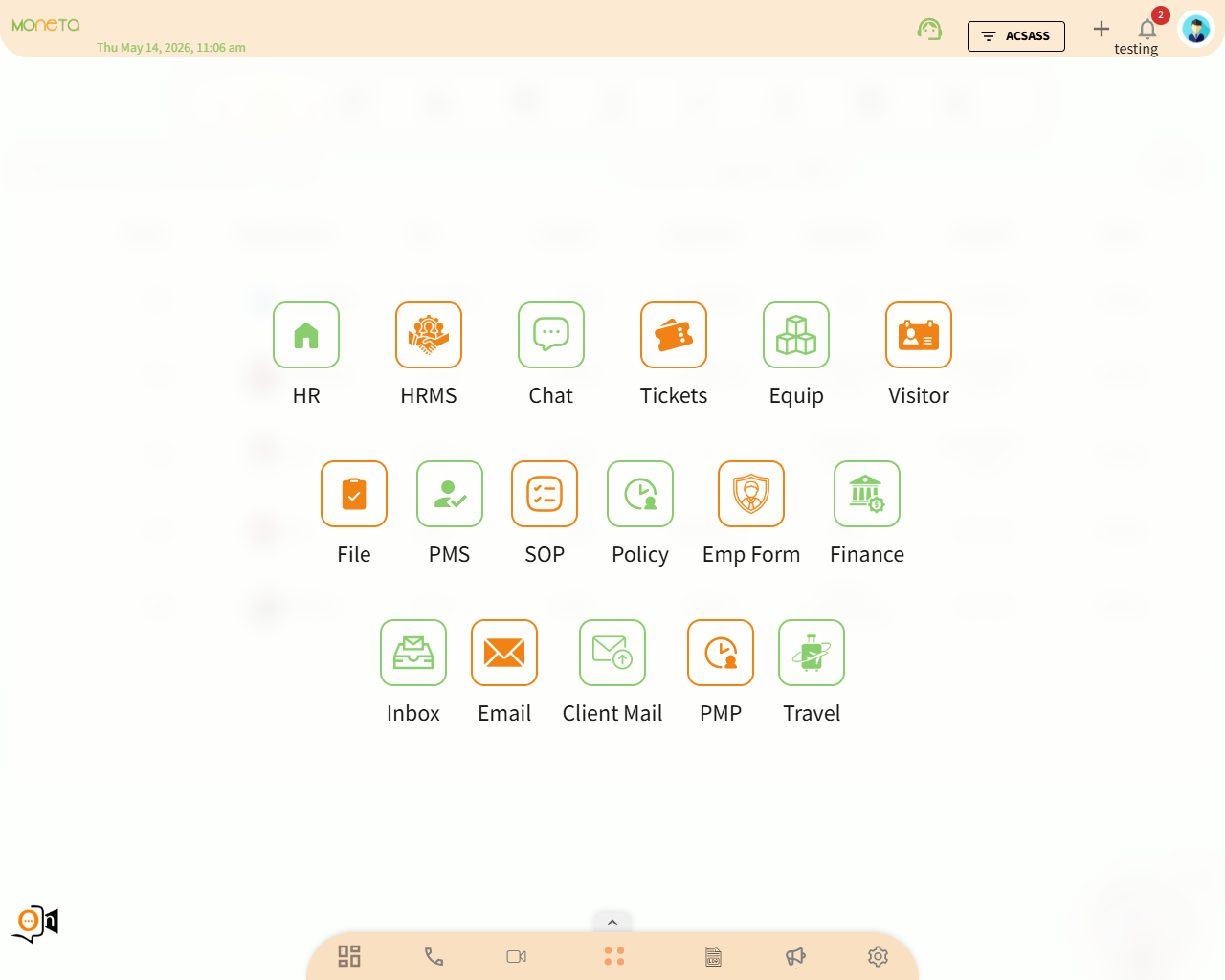 Dashboard View